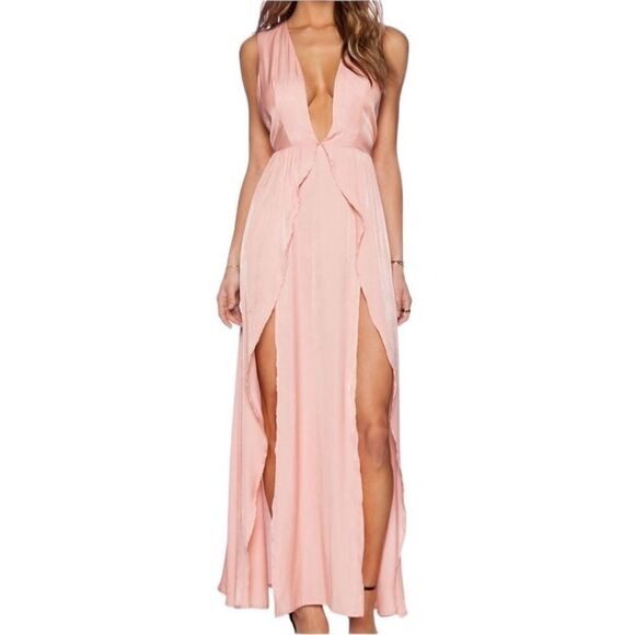 The Jetset Diaries Revolve Peach Wavelength Dress Sz XS NWT - Picture 13 of 13